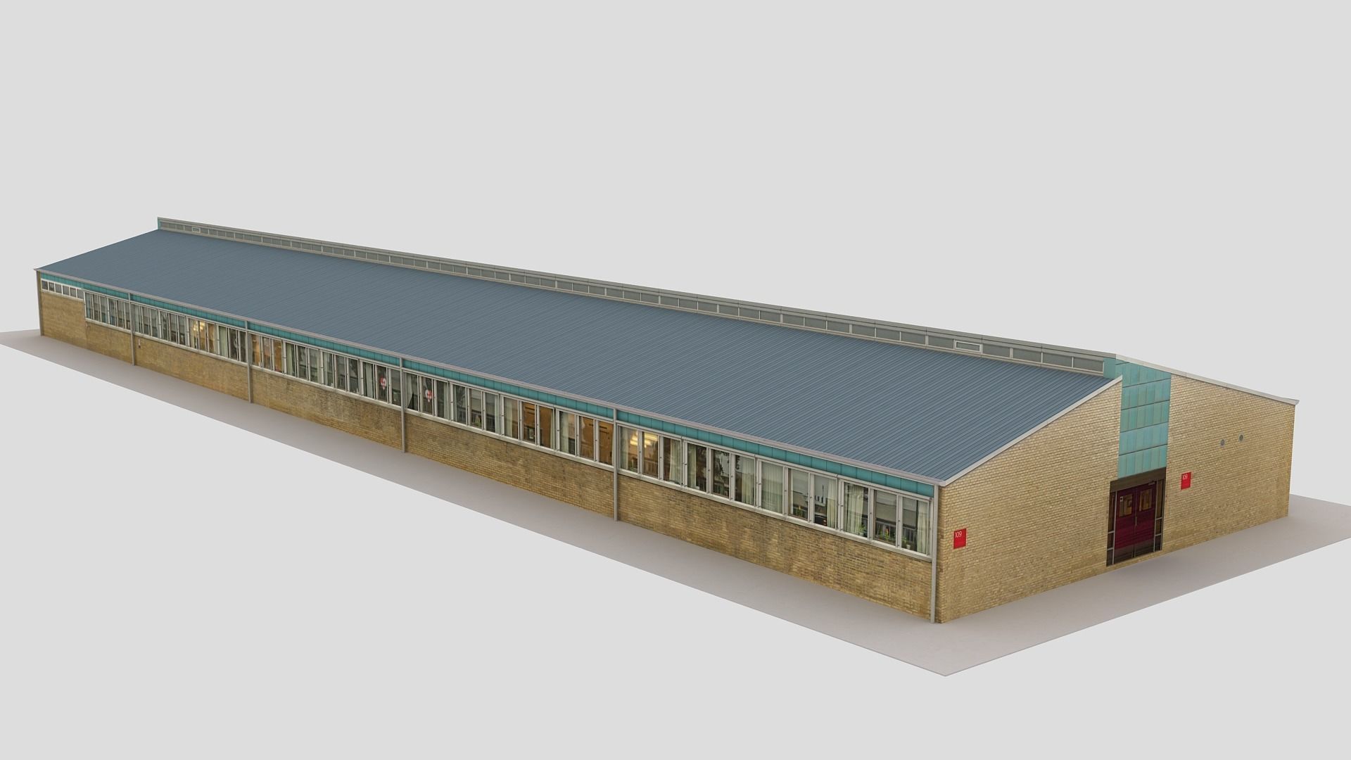 Realistic European City Block Building 3d model 01 3D model_6