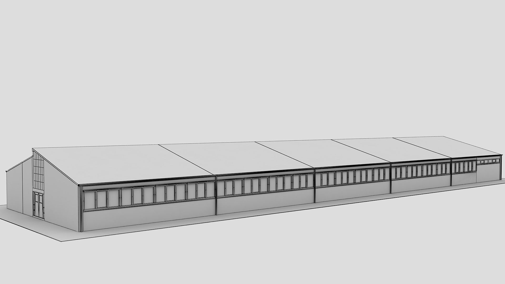 Realistic European City Block Building 3d model 01 3D model_16