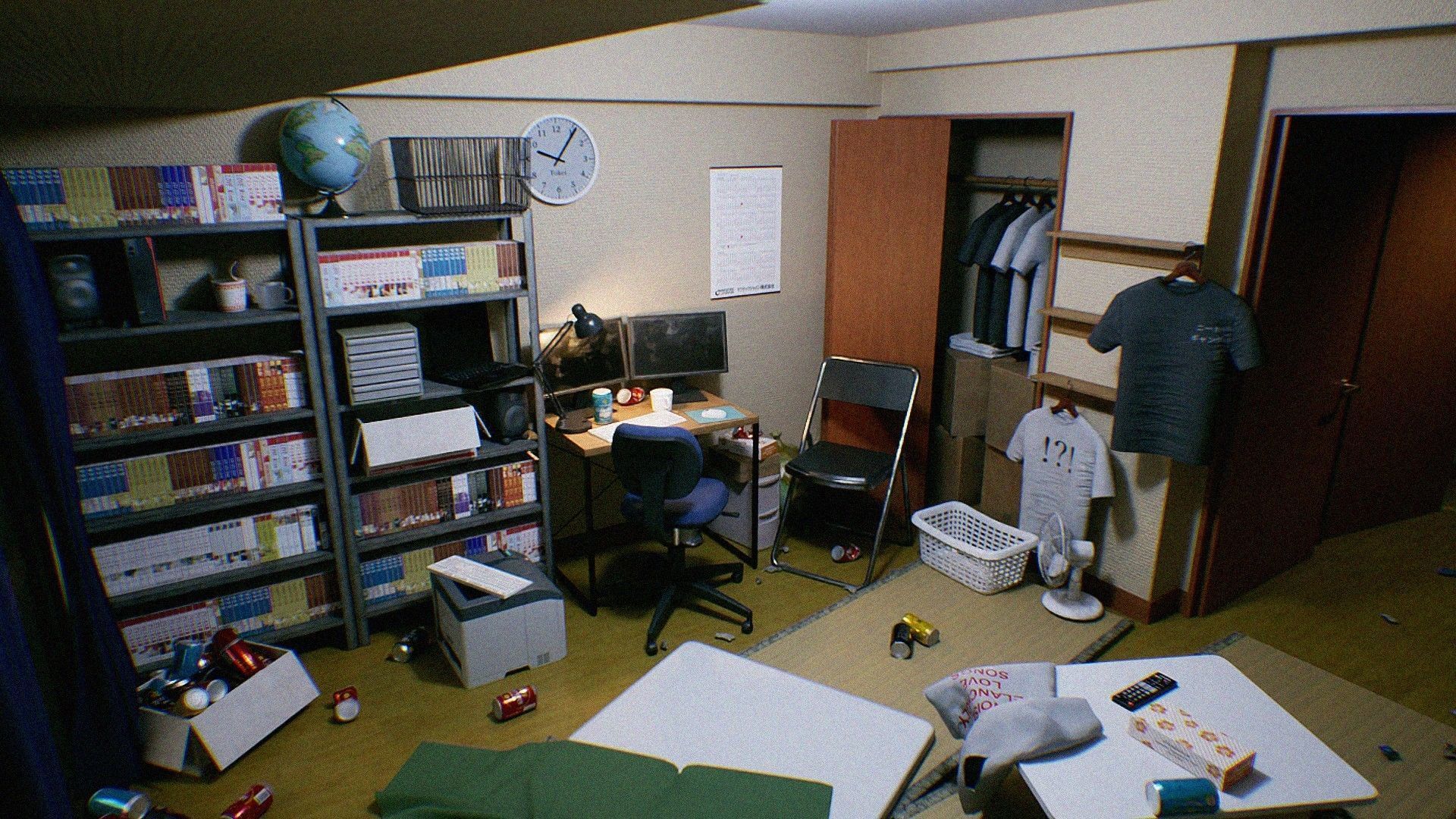 Japanese NEETs Apartment Low-poly 3D model_13