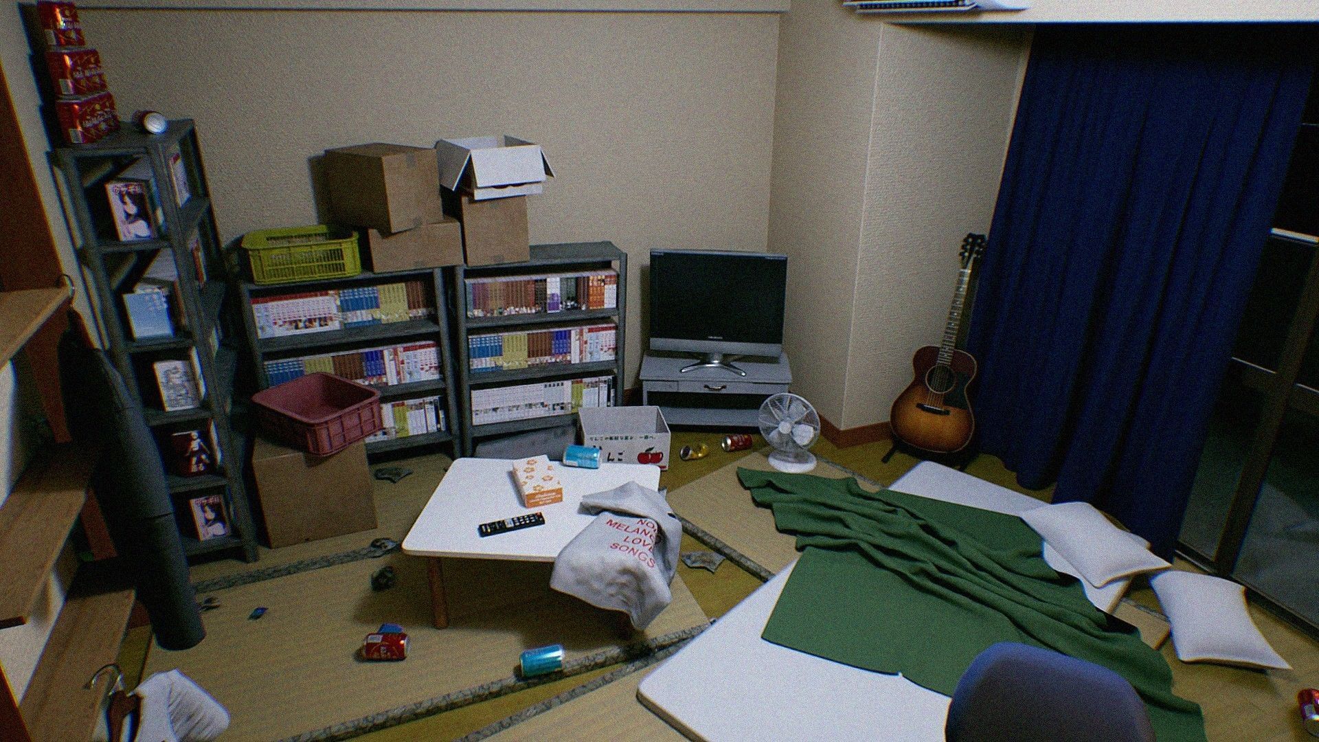 Japanese NEETs Apartment Low-poly 3D model_14