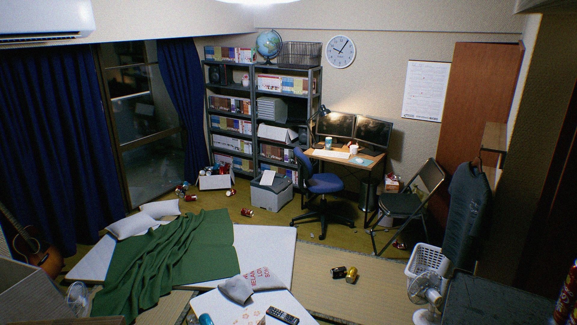 Japanese NEETs Apartment Low-poly 3D model_5