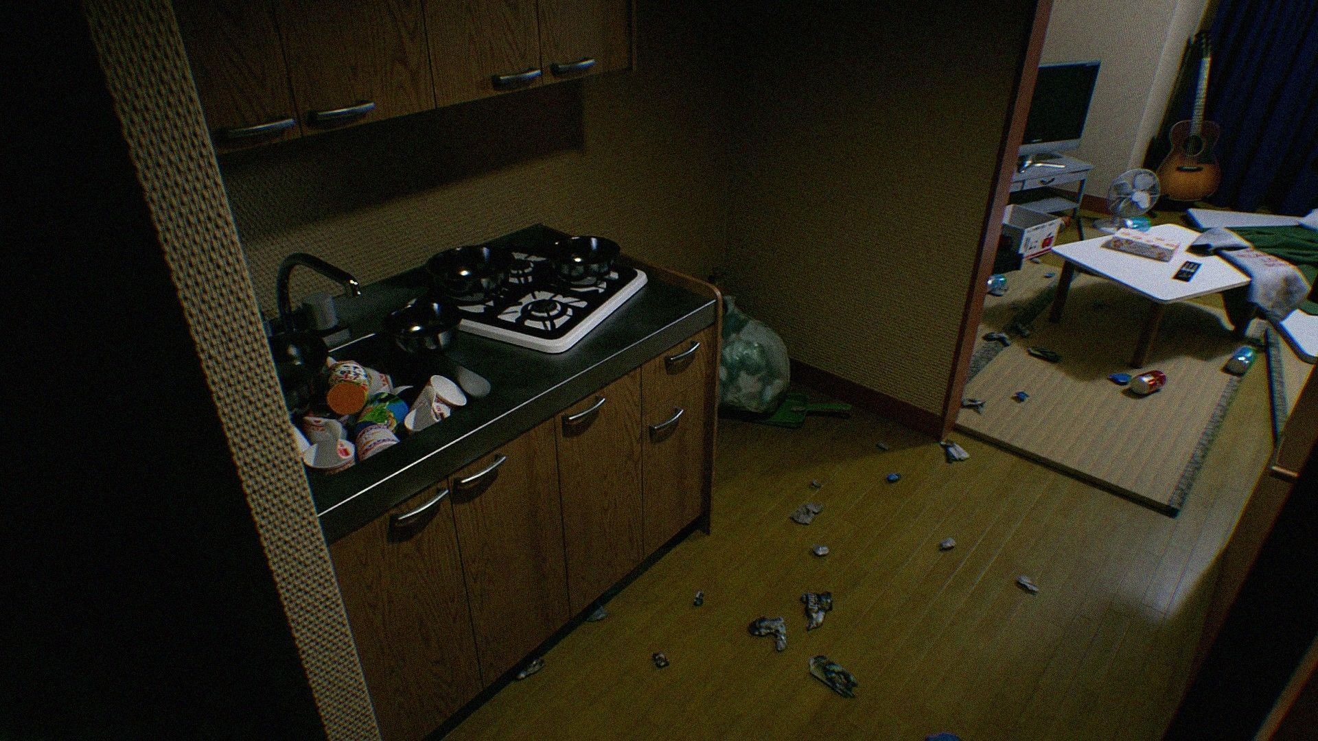 Japanese NEETs Apartment Low-poly 3D model_7