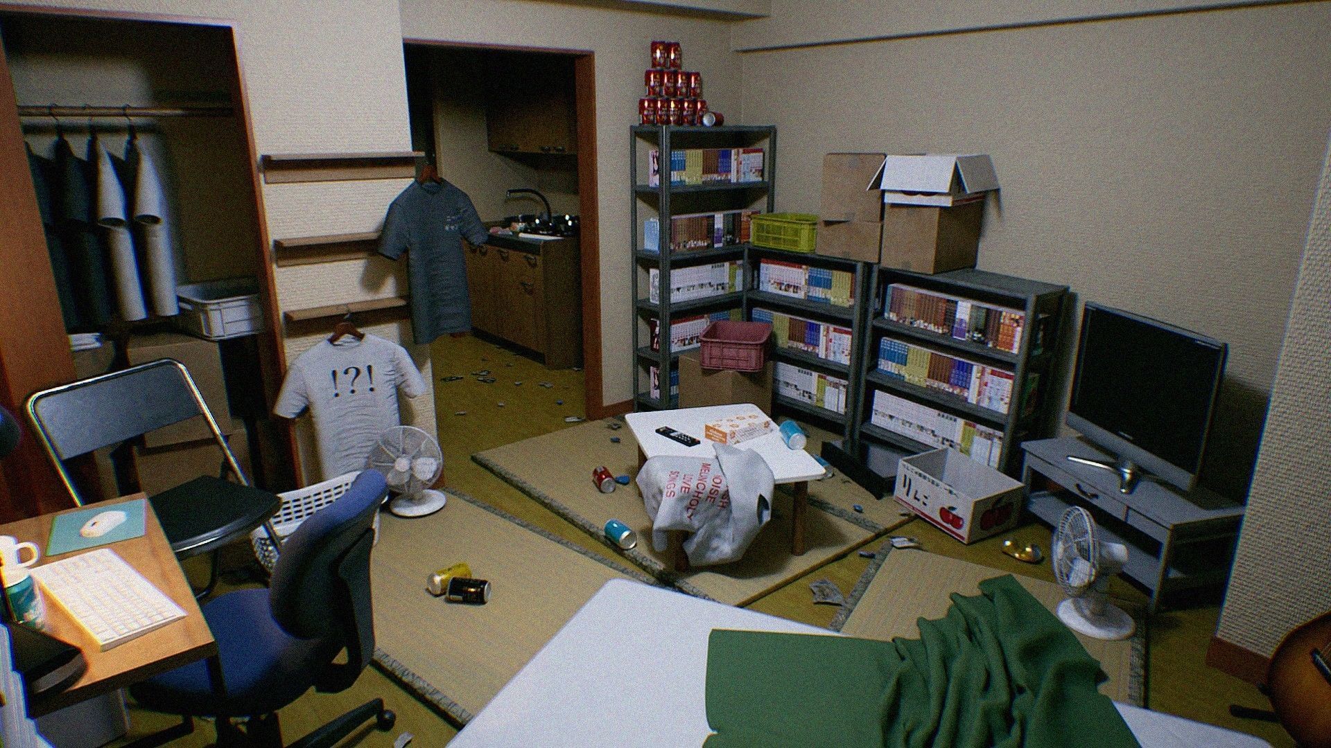 Japanese NEETs Apartment Low-poly 3D model_6