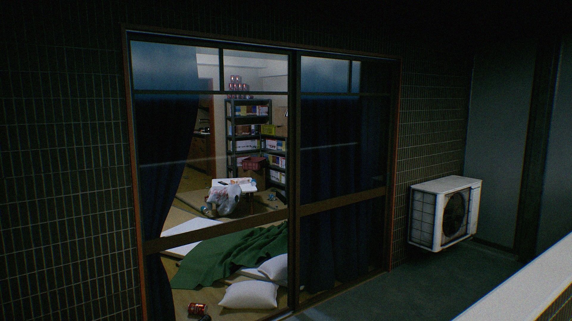 Japanese NEETs Apartment Low-poly 3D model_11