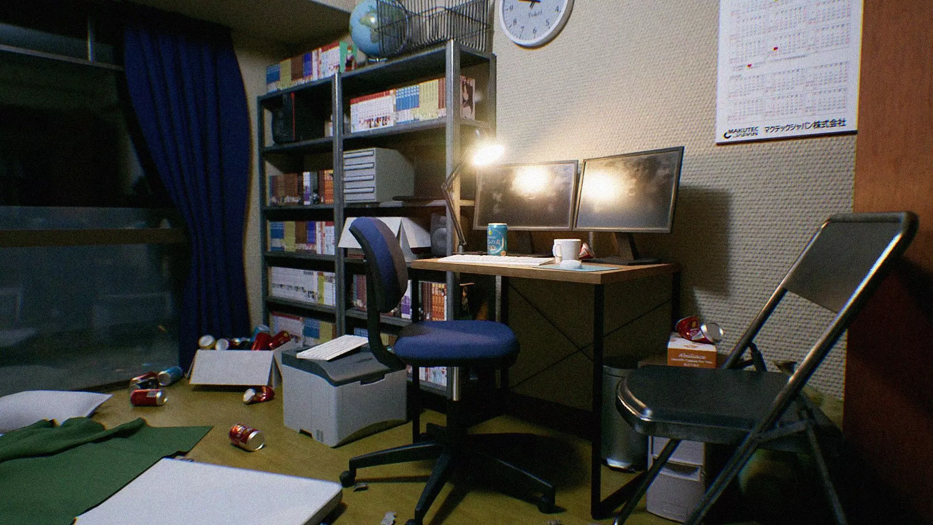 Japanese NEETs Apartment Low-poly 3D model_0