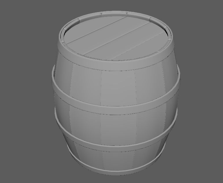 Barrel 3D model_1