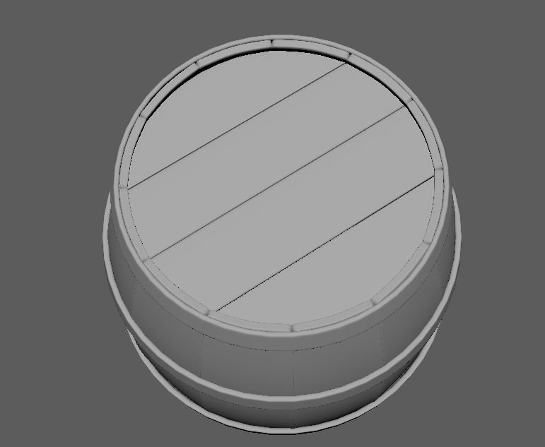 Barrel 3D model_2