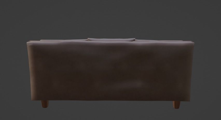 Modern 3-Seater Sofa with High-Resolution 4K Textures Low-poly 3D model_6