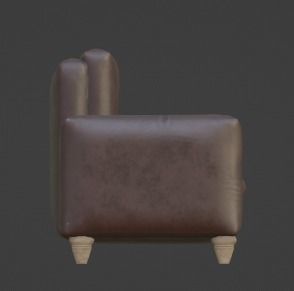 Modern 3-Seater Sofa with High-Resolution 4K Textures Low-poly 3D model_3