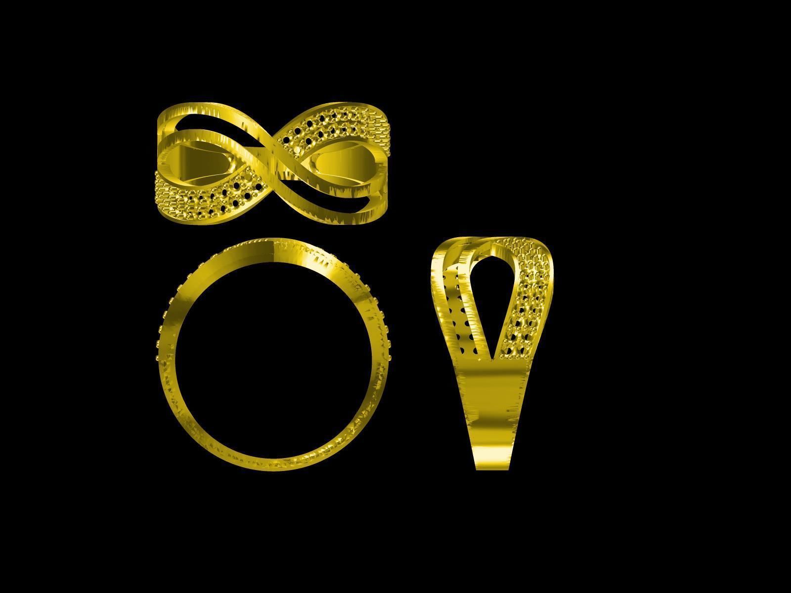 25 DESIGNER COCKTAIL RINGS 3D print model pt-2 3D print model_19