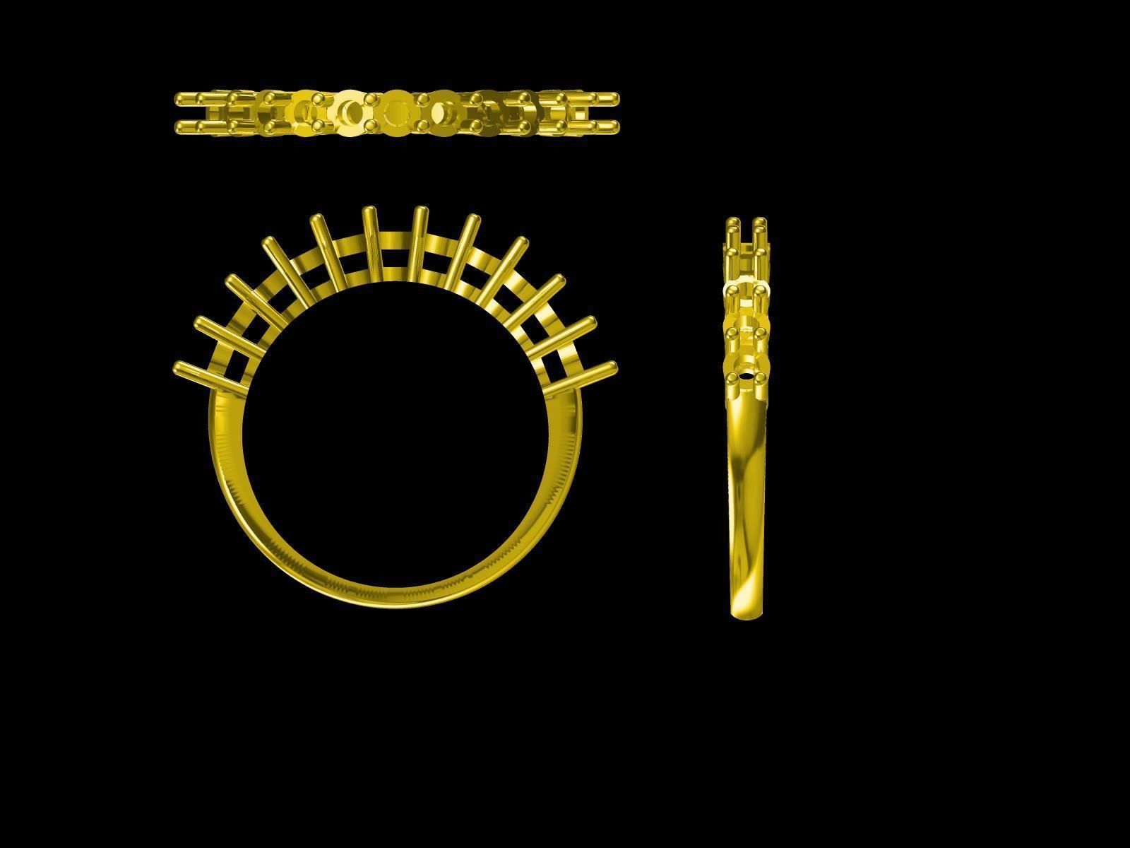 25 DESIGNER COCKTAIL RINGS 3D print model pt-2 3D print model_10