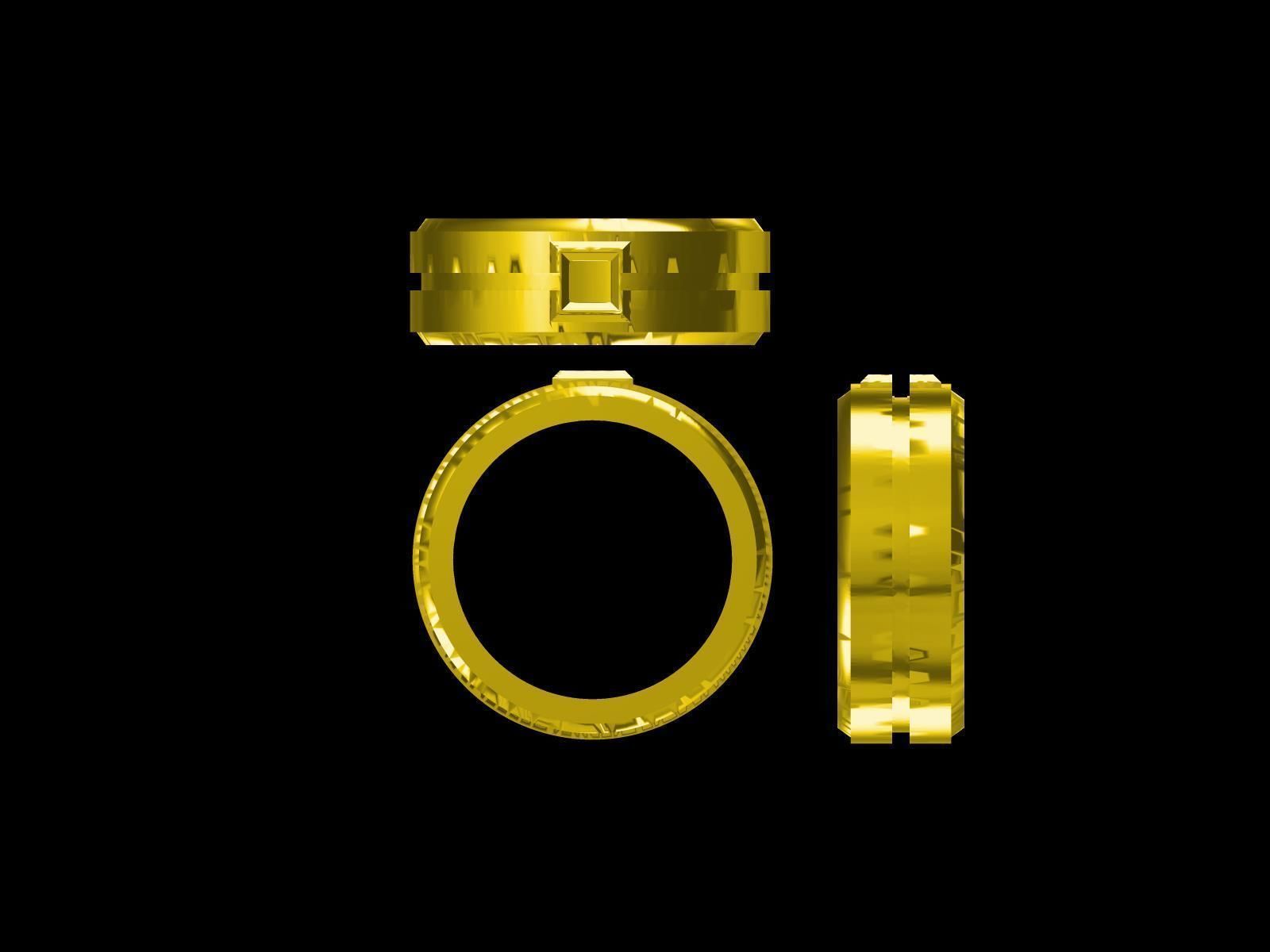 25 DESIGNER COCKTAIL RINGS 3D print model pt-2 3D print model_22