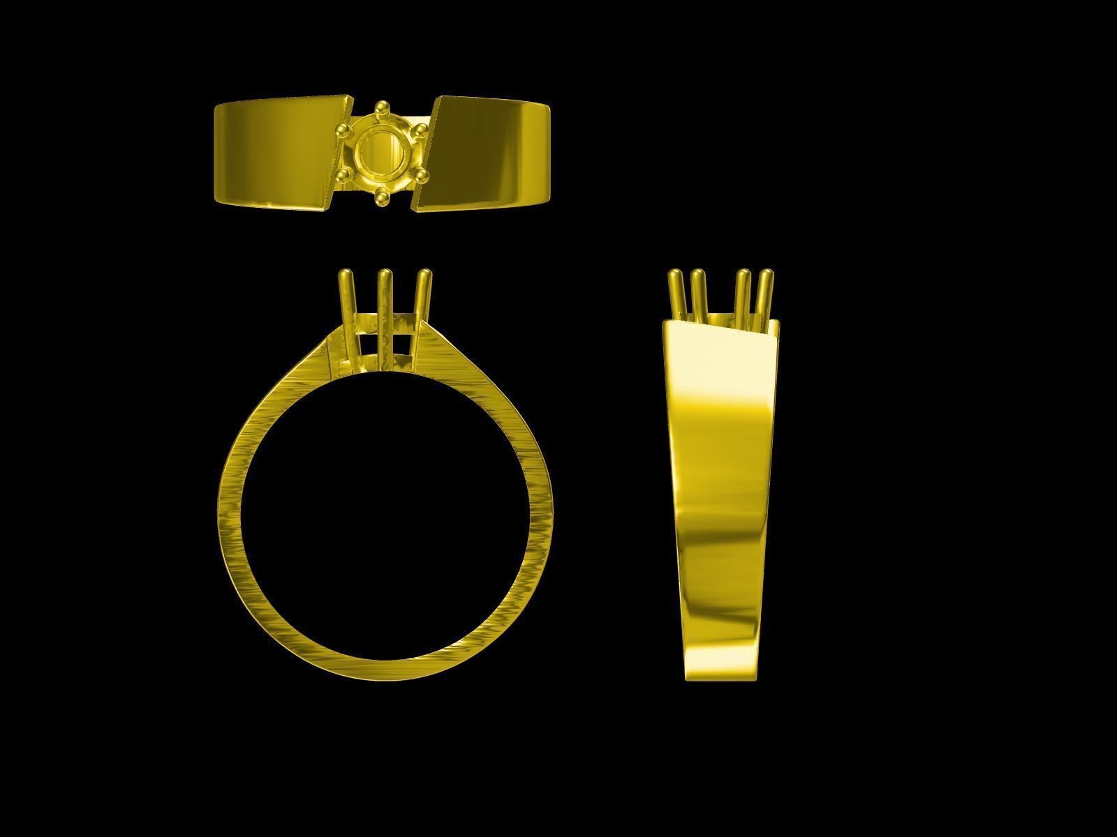 25 DESIGNER COCKTAIL RINGS 3D print model pt-2 3D print model_1