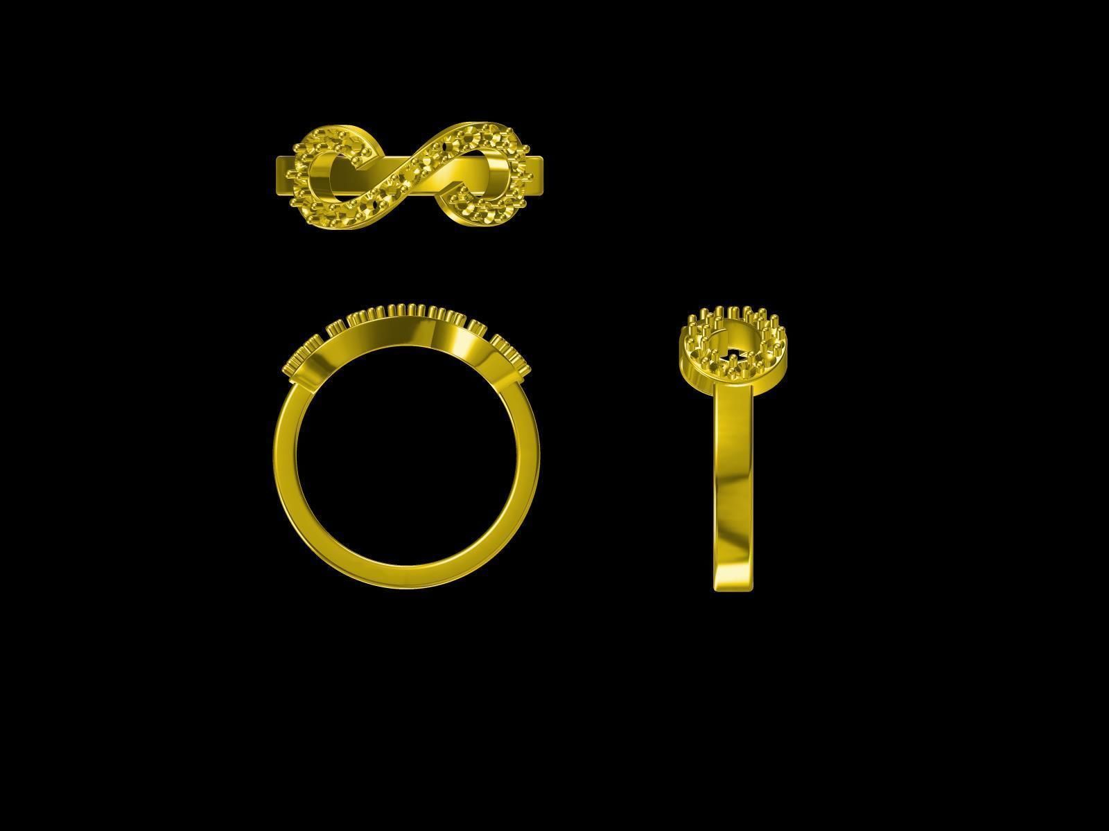 25 DESIGNER COCKTAIL RINGS 3D print model pt-2 3D print model_8