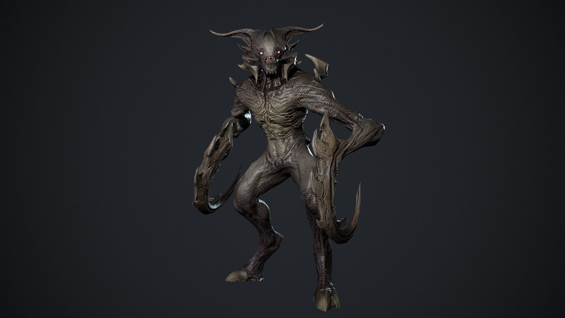 Demon Character 9 Low-poly 3D model_13
