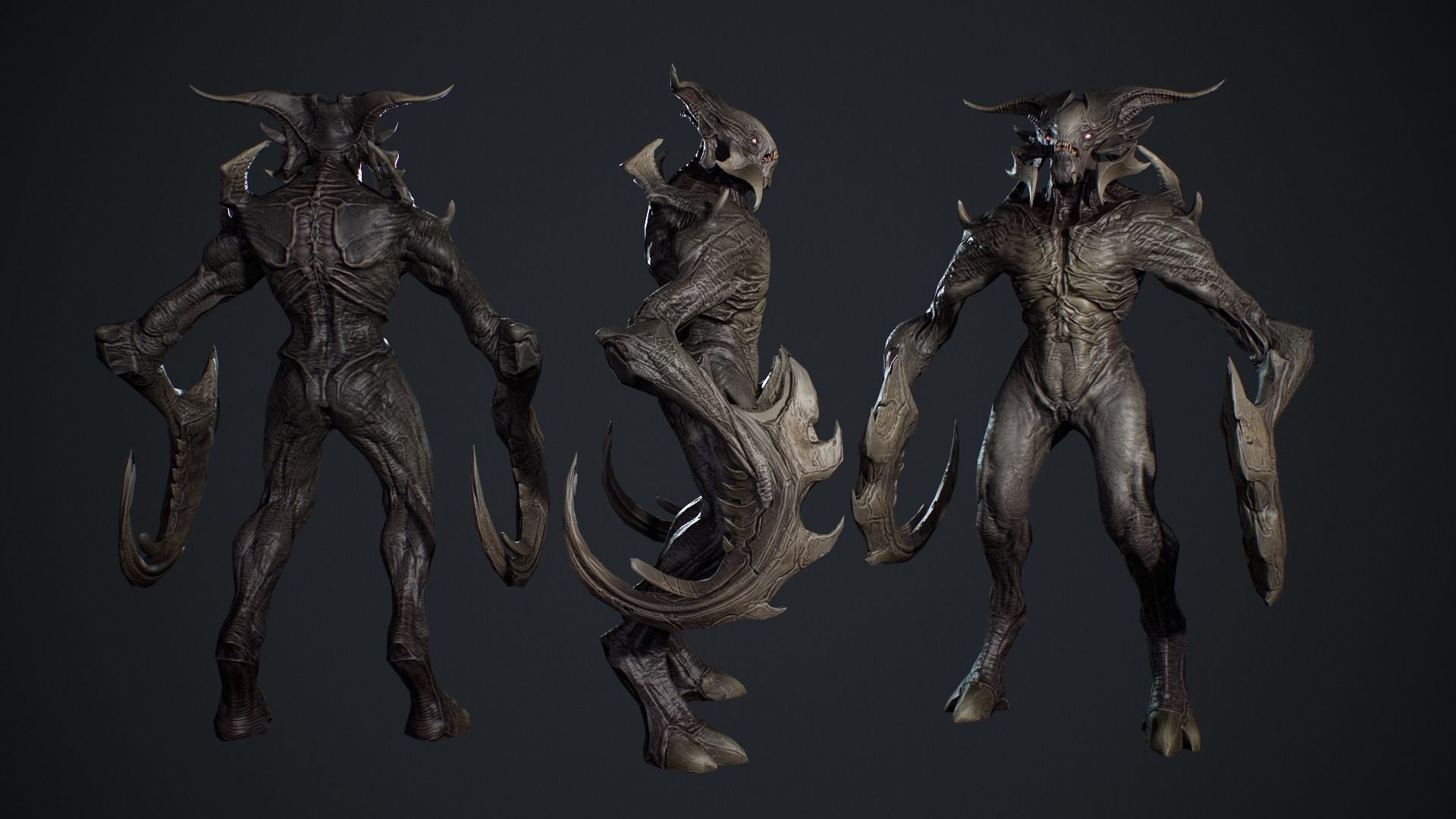 Demon Character 9 Low-poly 3D model_6