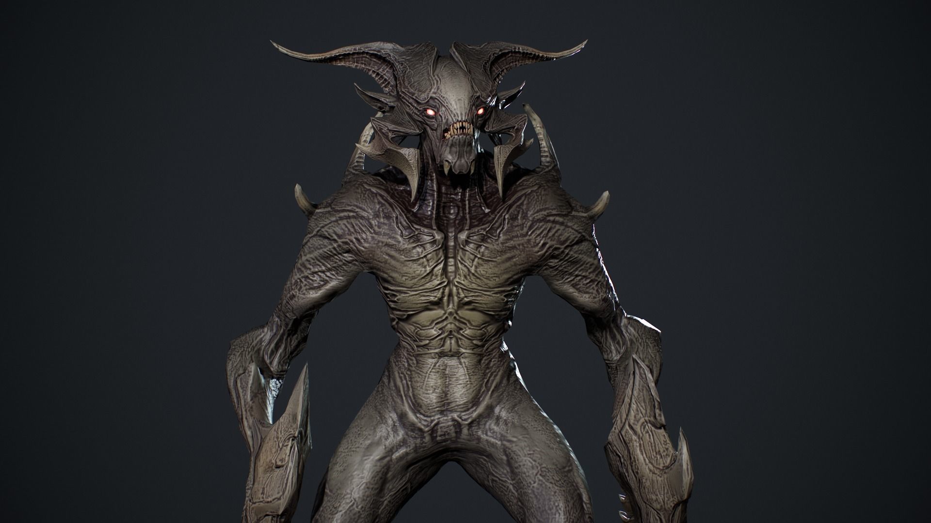Demon Character 9 Low-poly 3D model_16