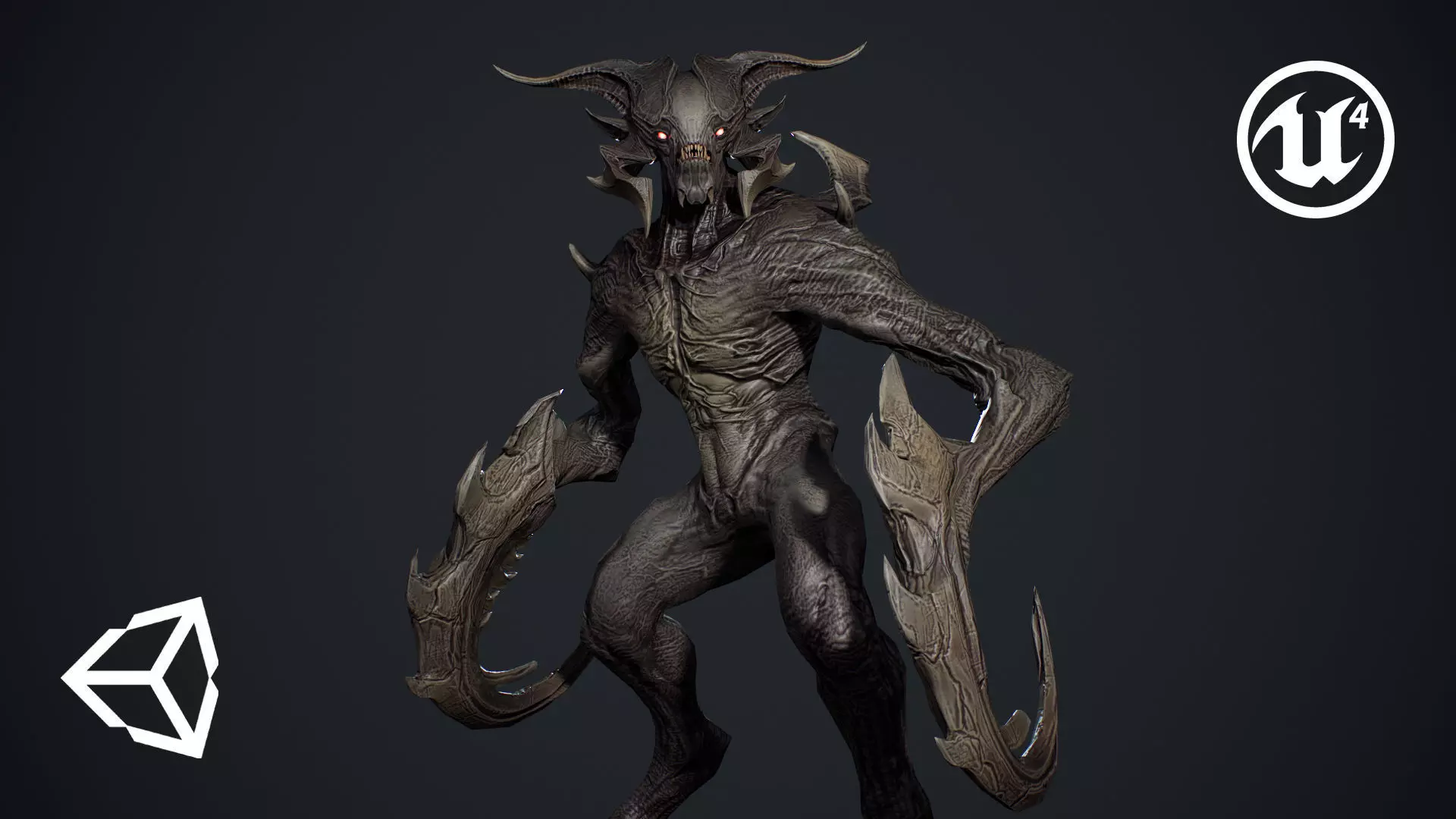 Demon Character 9 Low-poly 3D model_0