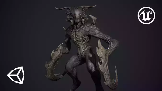Demon Character 9 Low-poly 3D model
