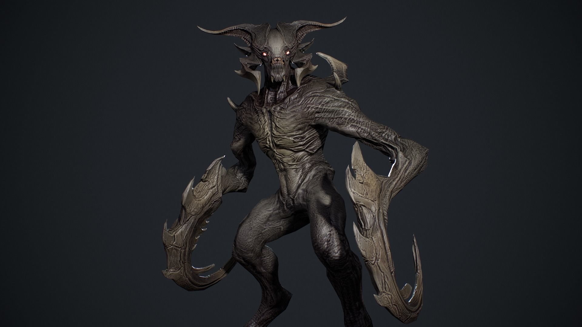 Demon Character 9 Low-poly 3D model_14
