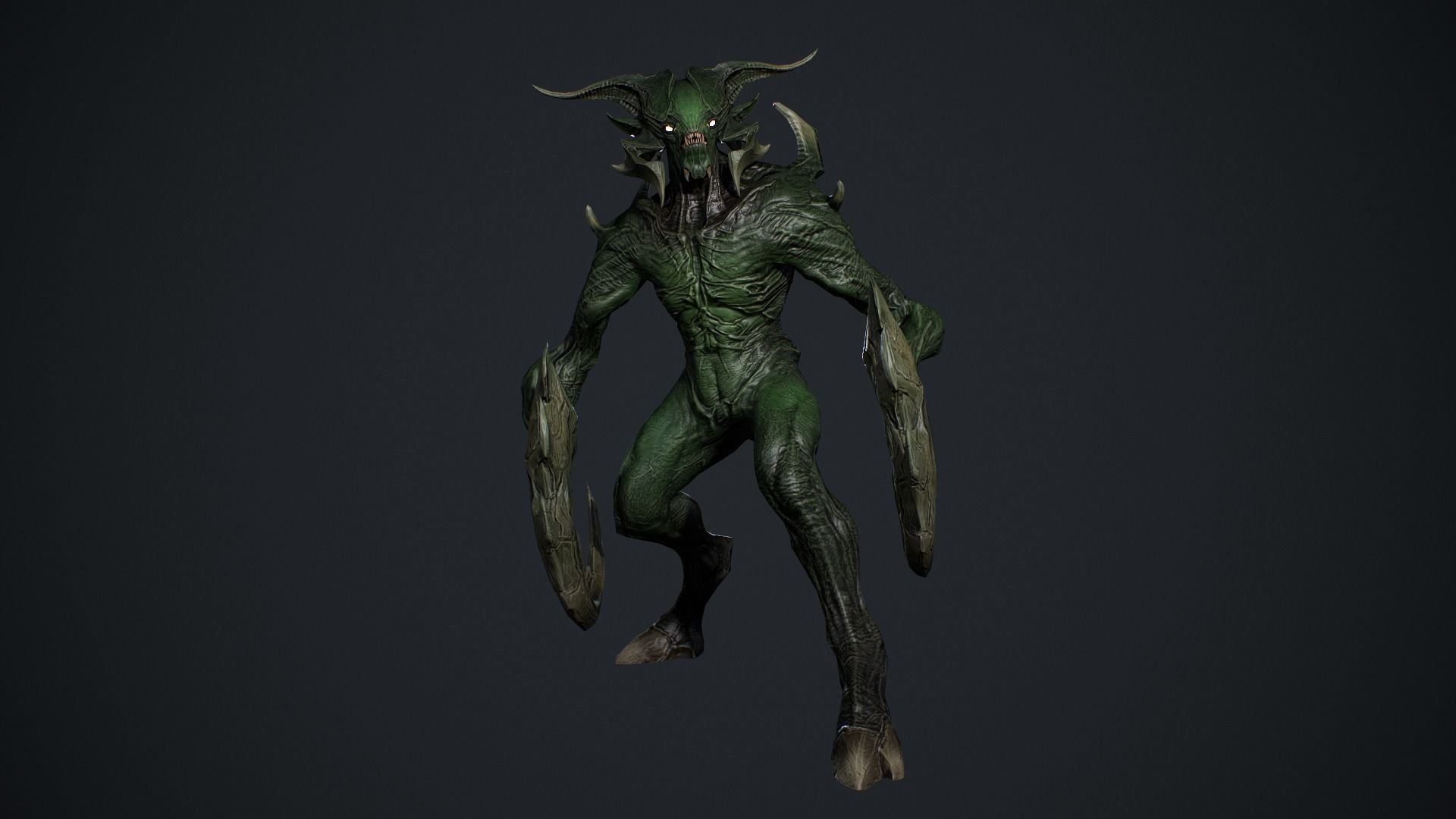 Demon Character 9 Low-poly 3D model_17