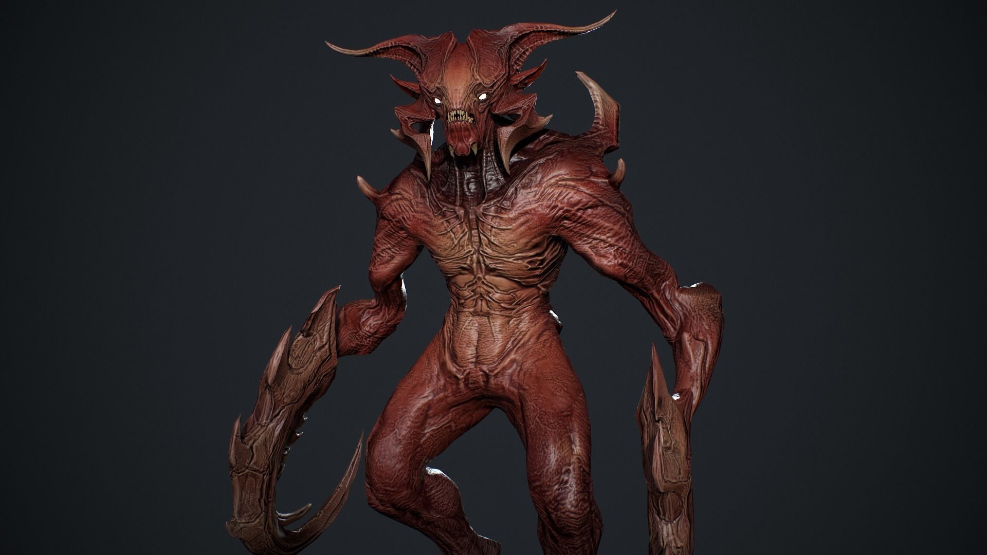 Demon Character 9 Low-poly 3D model_11