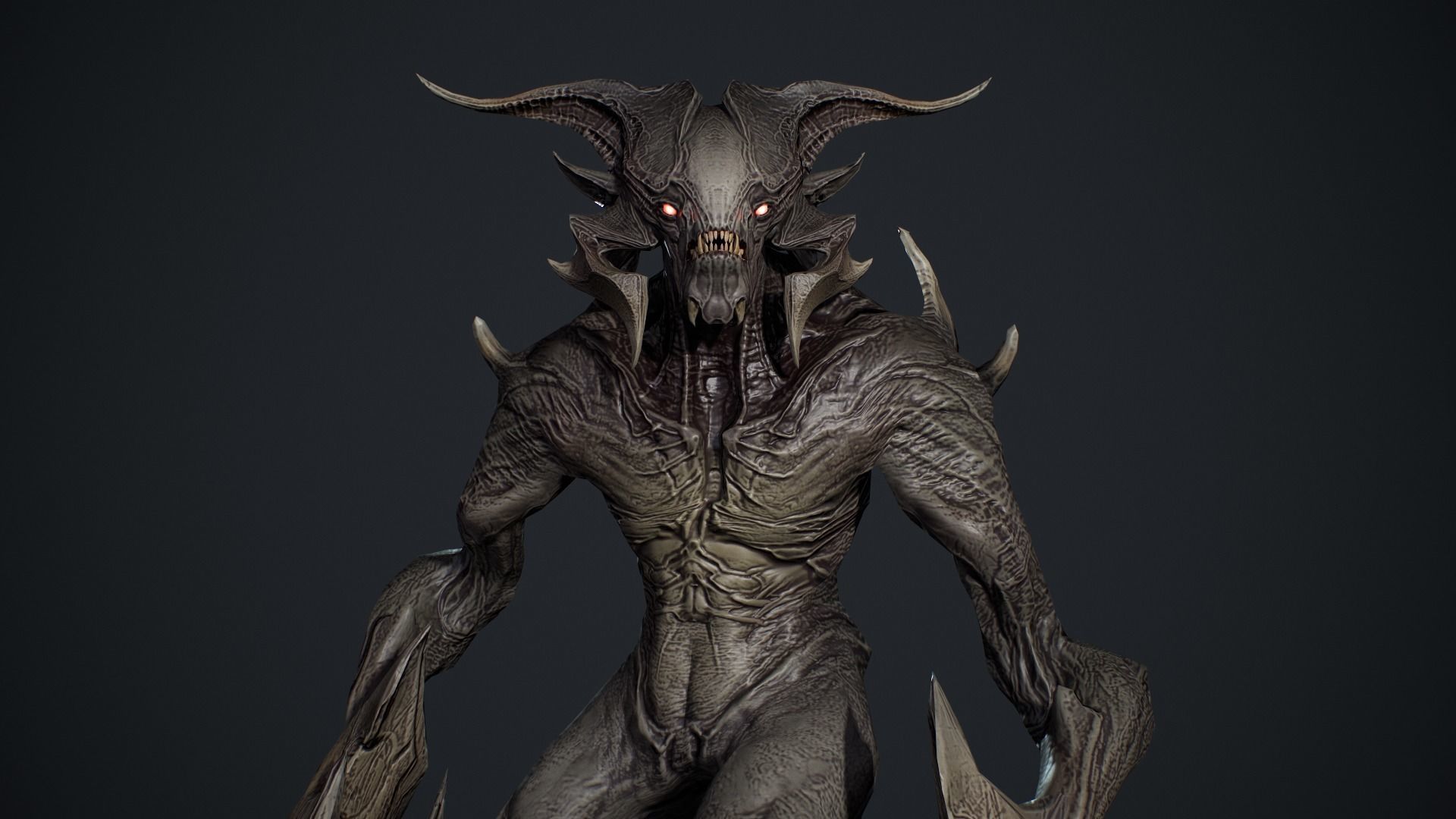 Demon Character 9 Low-poly 3D model_15