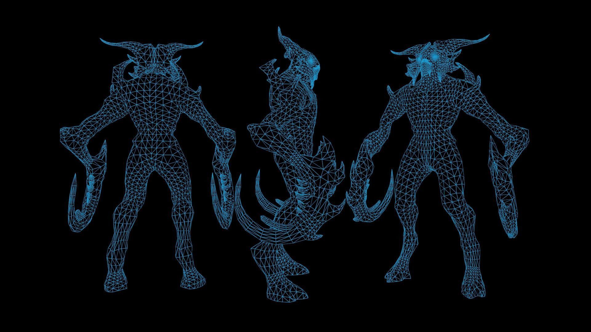 Demon Character 9 Low-poly 3D model_9
