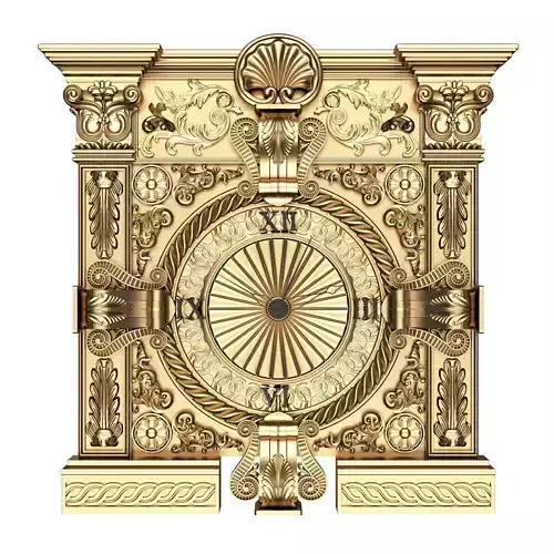 Classic Wall Clock 015 Gold
