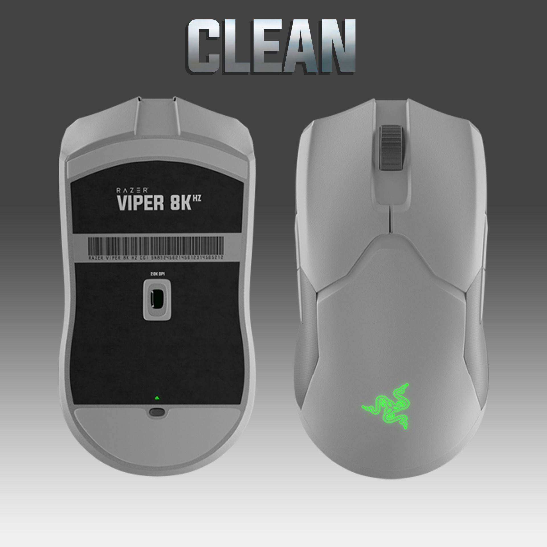 Razer viper gaming mouse 3D model_2