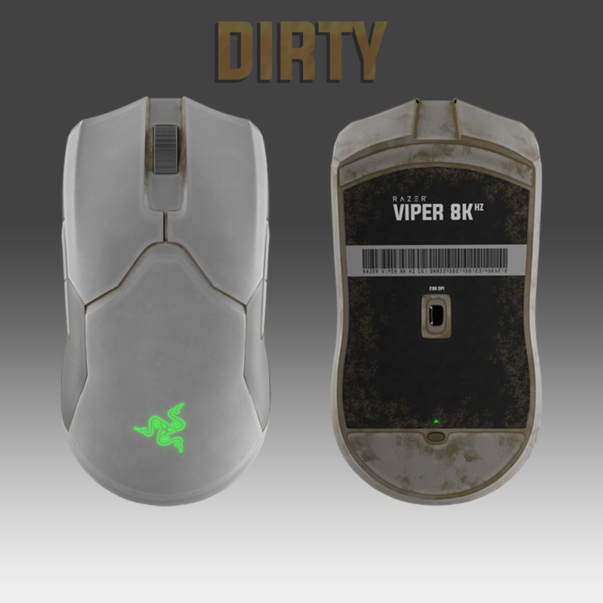 Razer viper gaming mouse 3D model_3