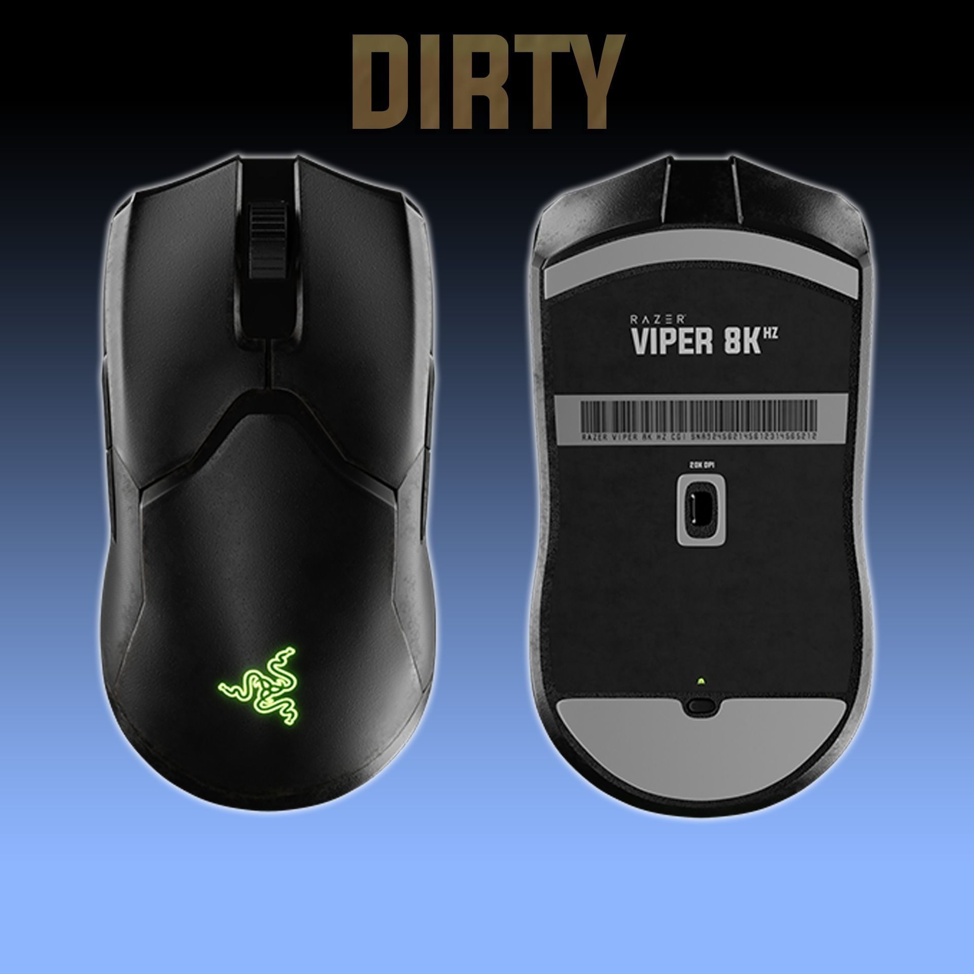 Razer viper gaming mouse 3D model_5