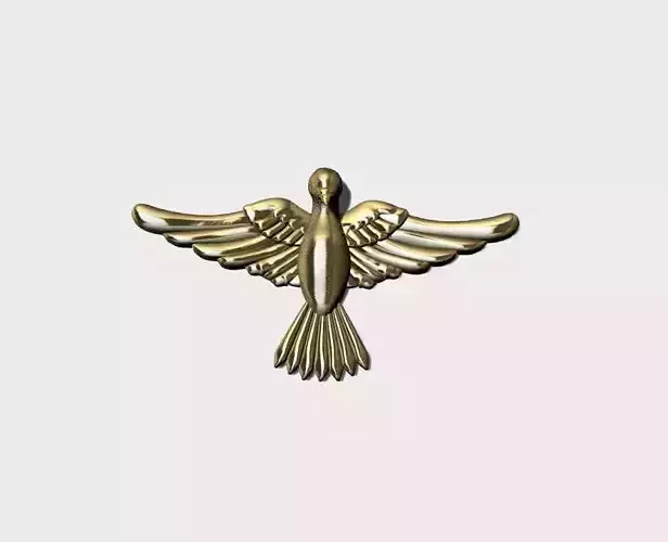 dije de paloma con placa 