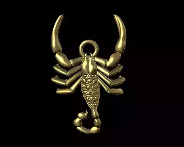 scorpion pendant 3D print model
