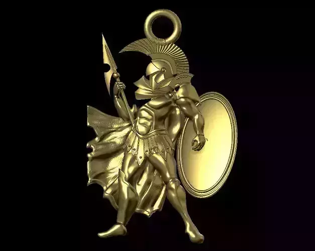 gladiator pendant 3D print model
