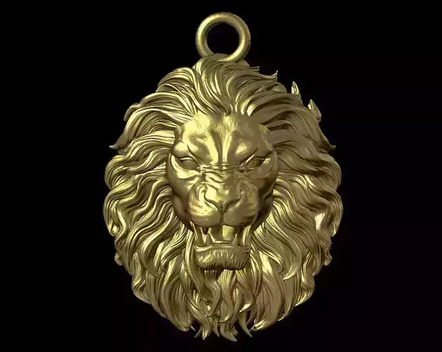 lion pendant 3D print model
