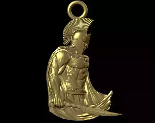 soldier gladiator pendant 3D print model