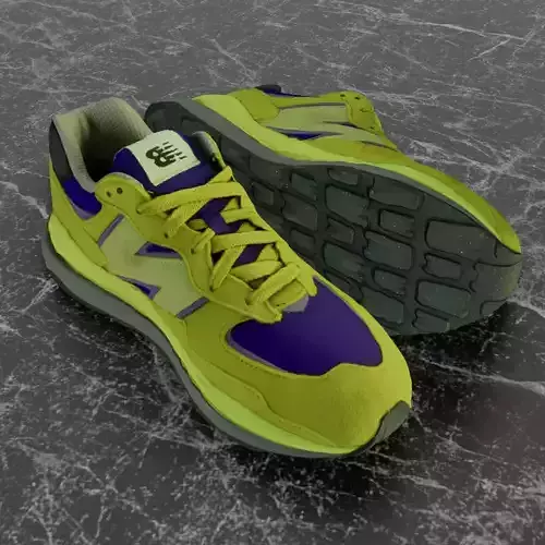 NEW BALANCE 3D SHOES - YELLOW - BLUE