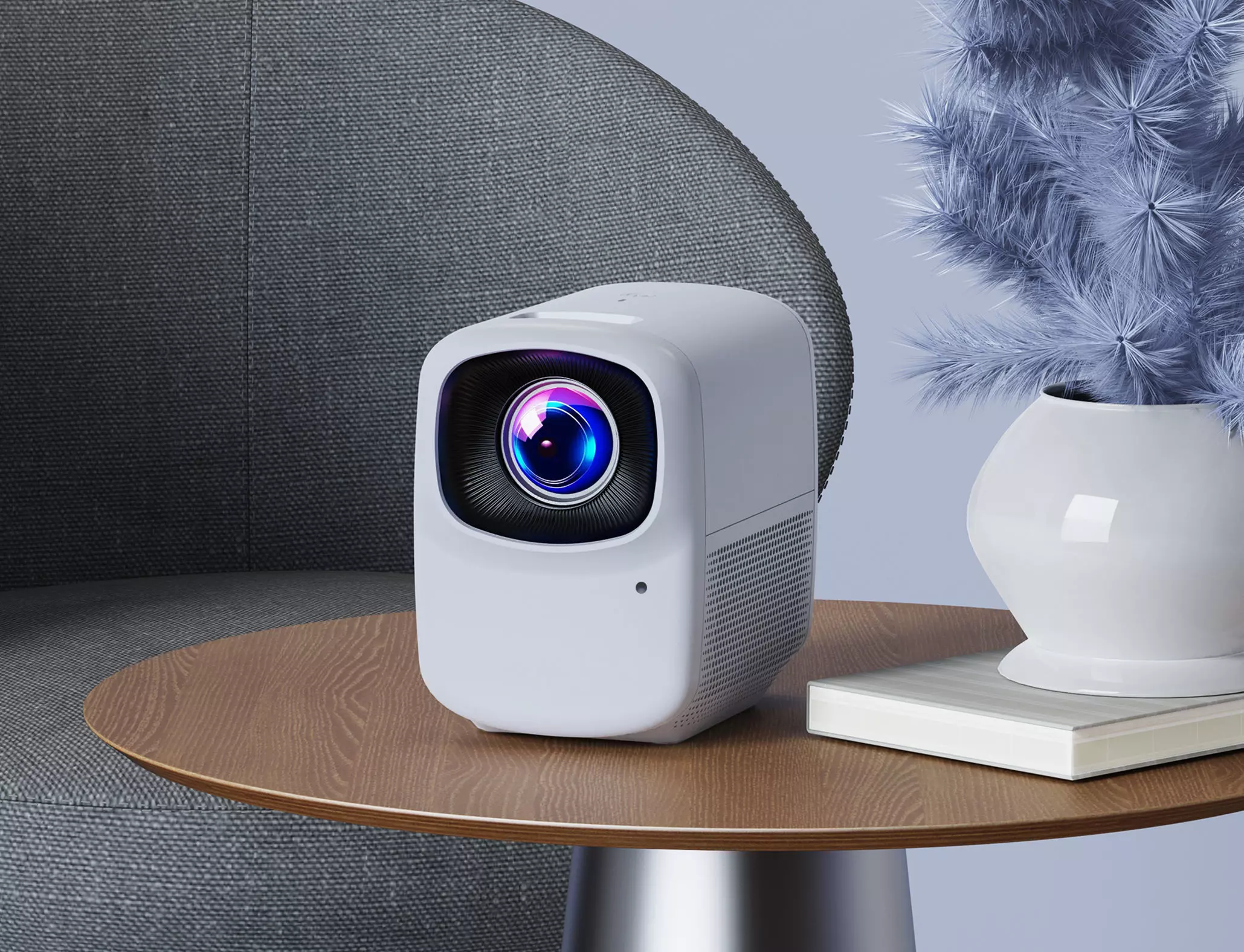 High-Quality 3D Projector Model With Background 3D model_0