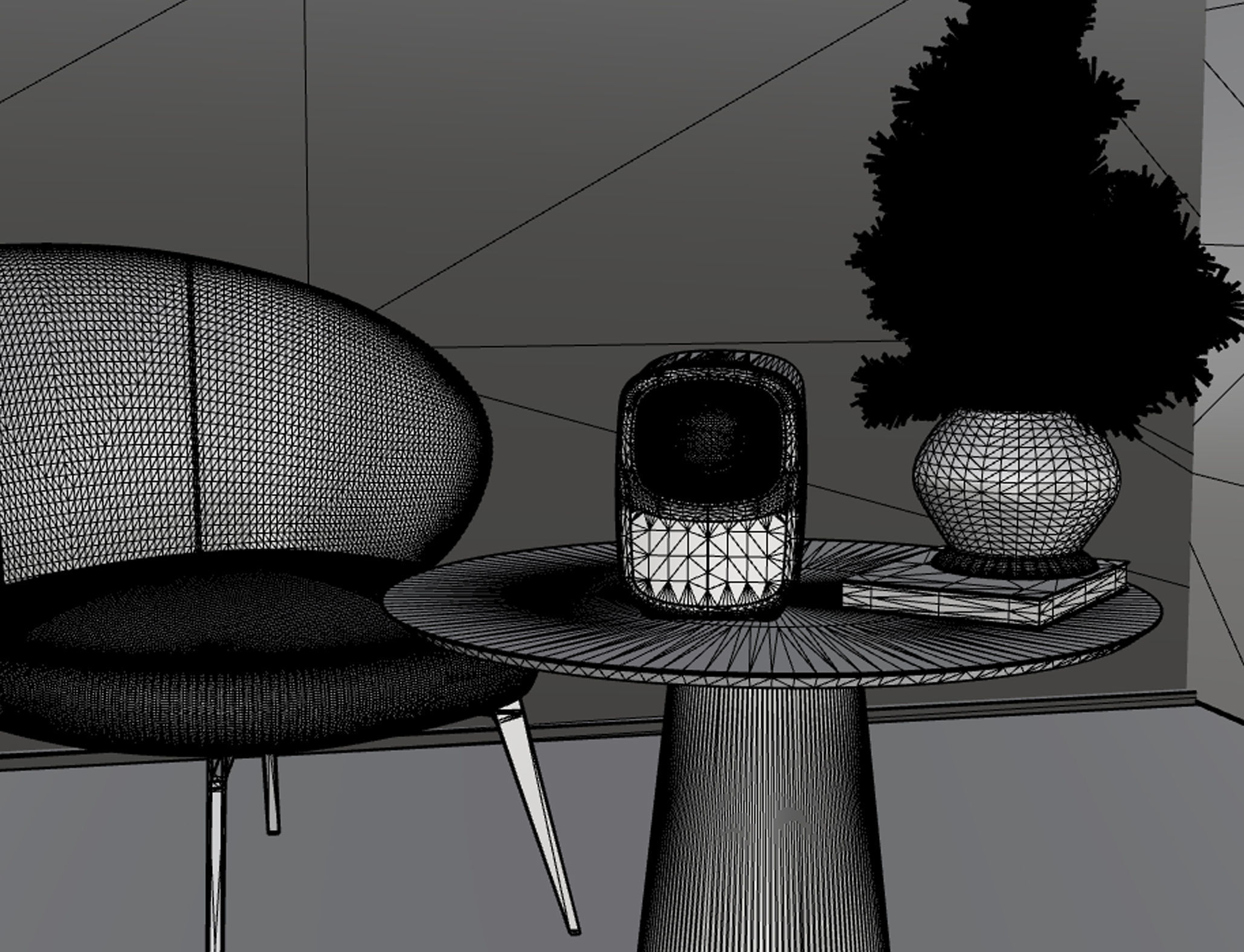 High-Quality 3D Projector Model With Background 3D model_4