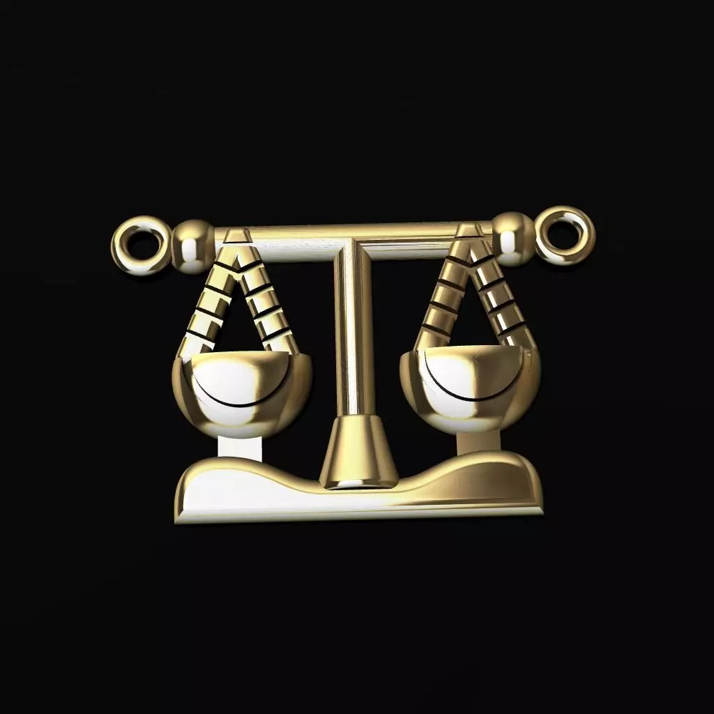 dije de balanzas modelo 3D 3D print model_0