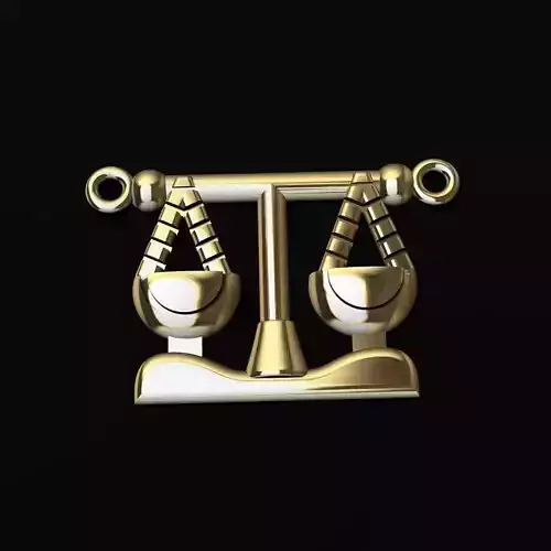 dije de balanzas modelo 3D