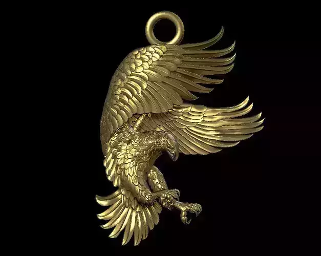 hawk pendant 3D print model
