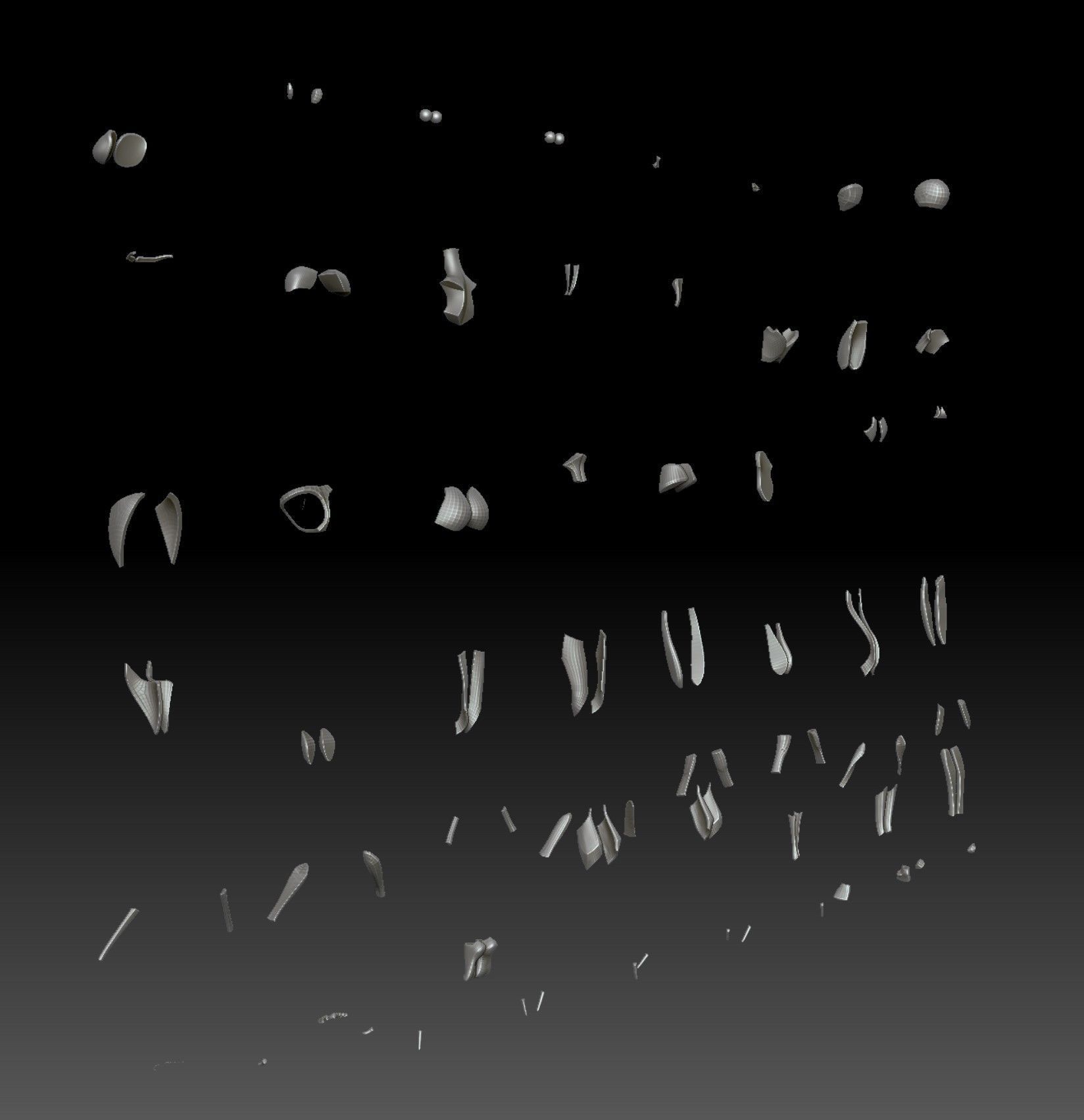 Stylized Female Anatomy Low-poly 3D model_3