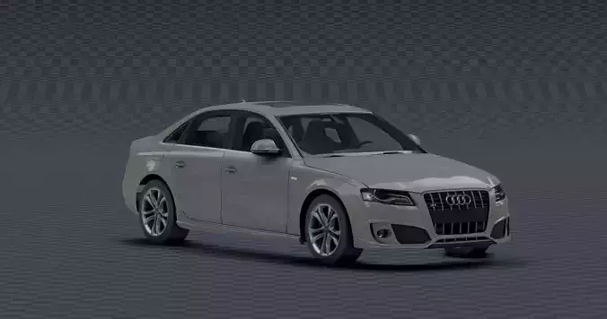 Audi - S4 Low-poly 3D model