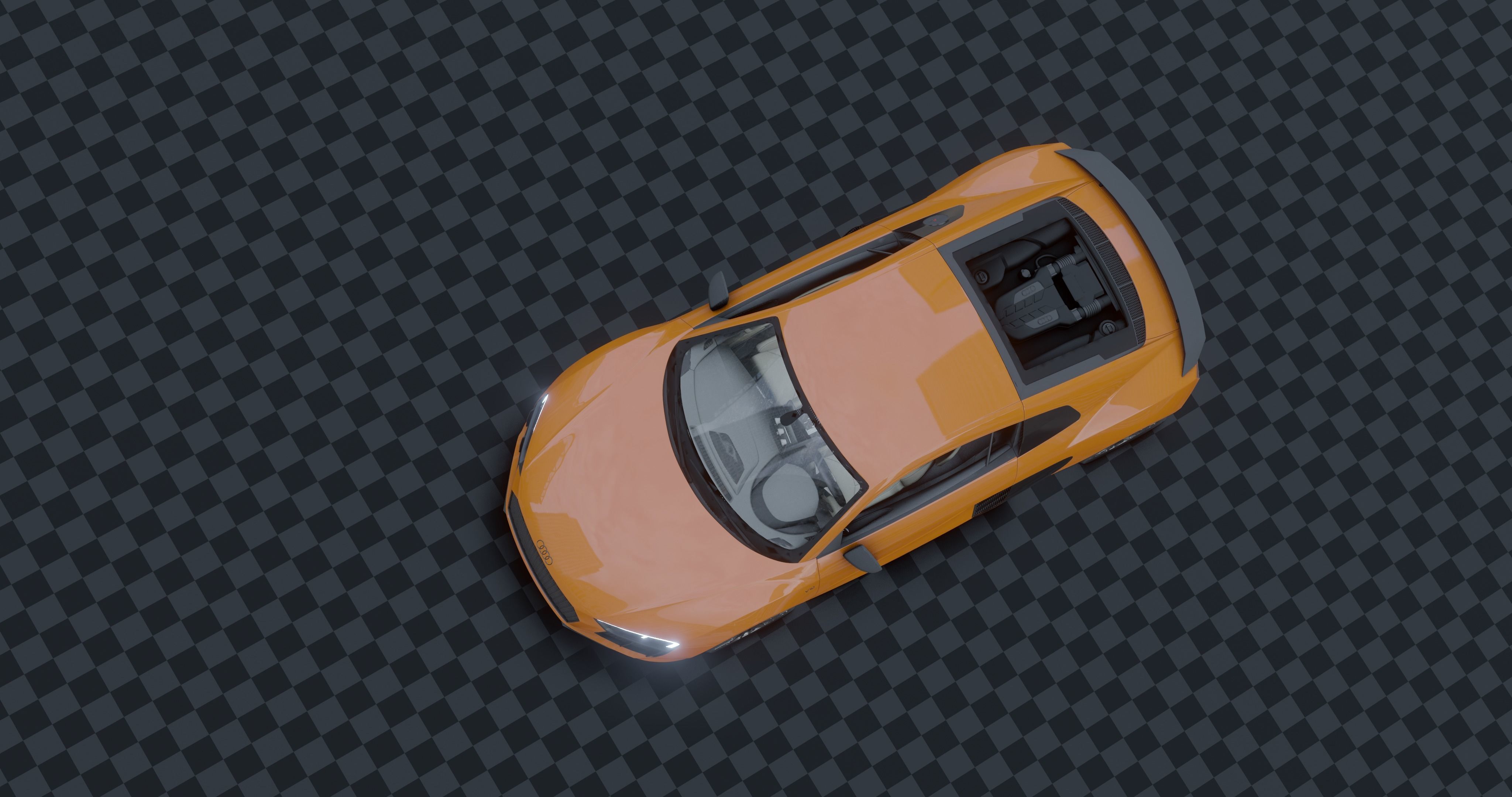 Audi R8 - v10 Low-poly 3D model_20