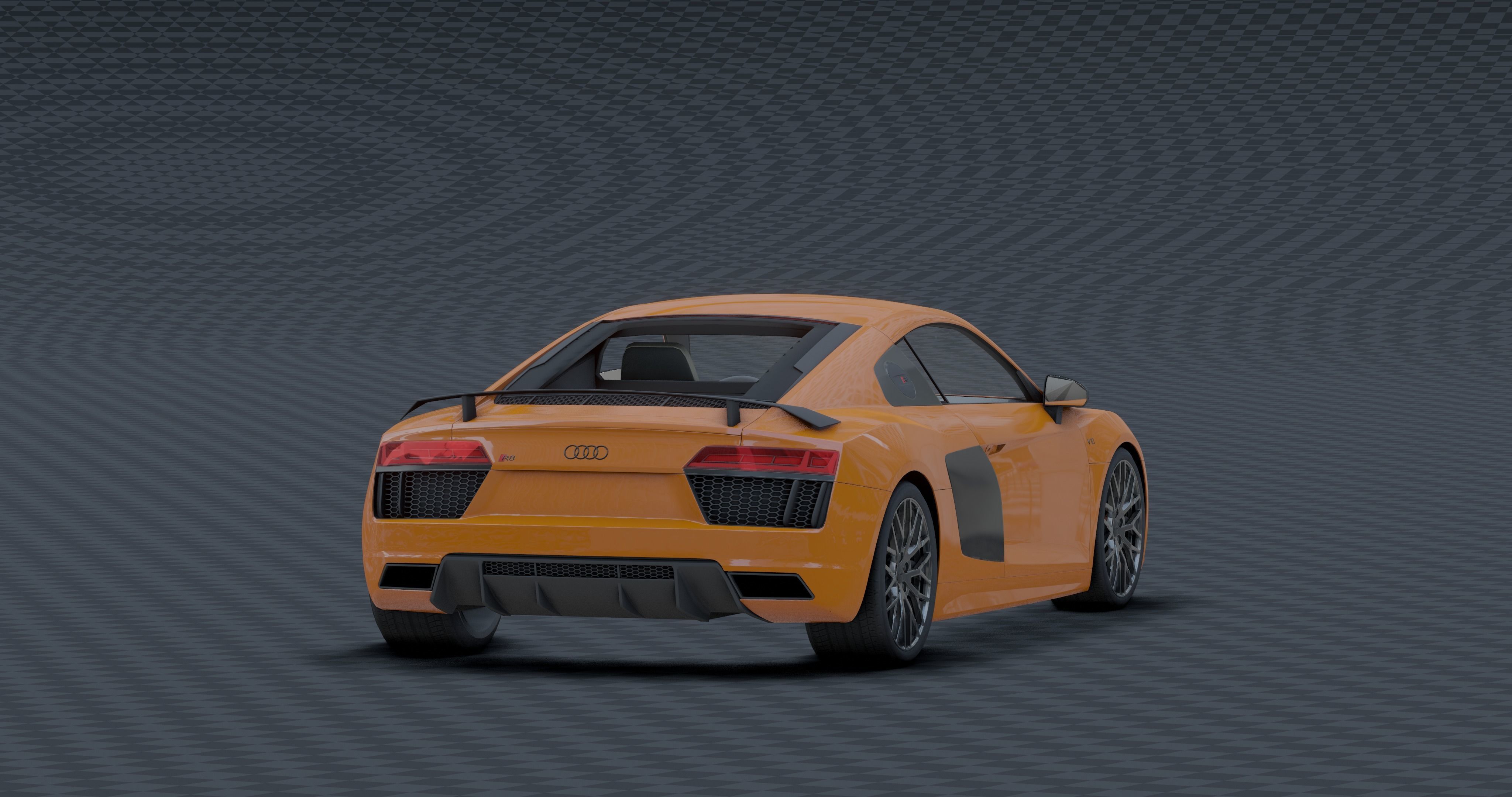 Audi R8 - v10 Low-poly 3D model_7
