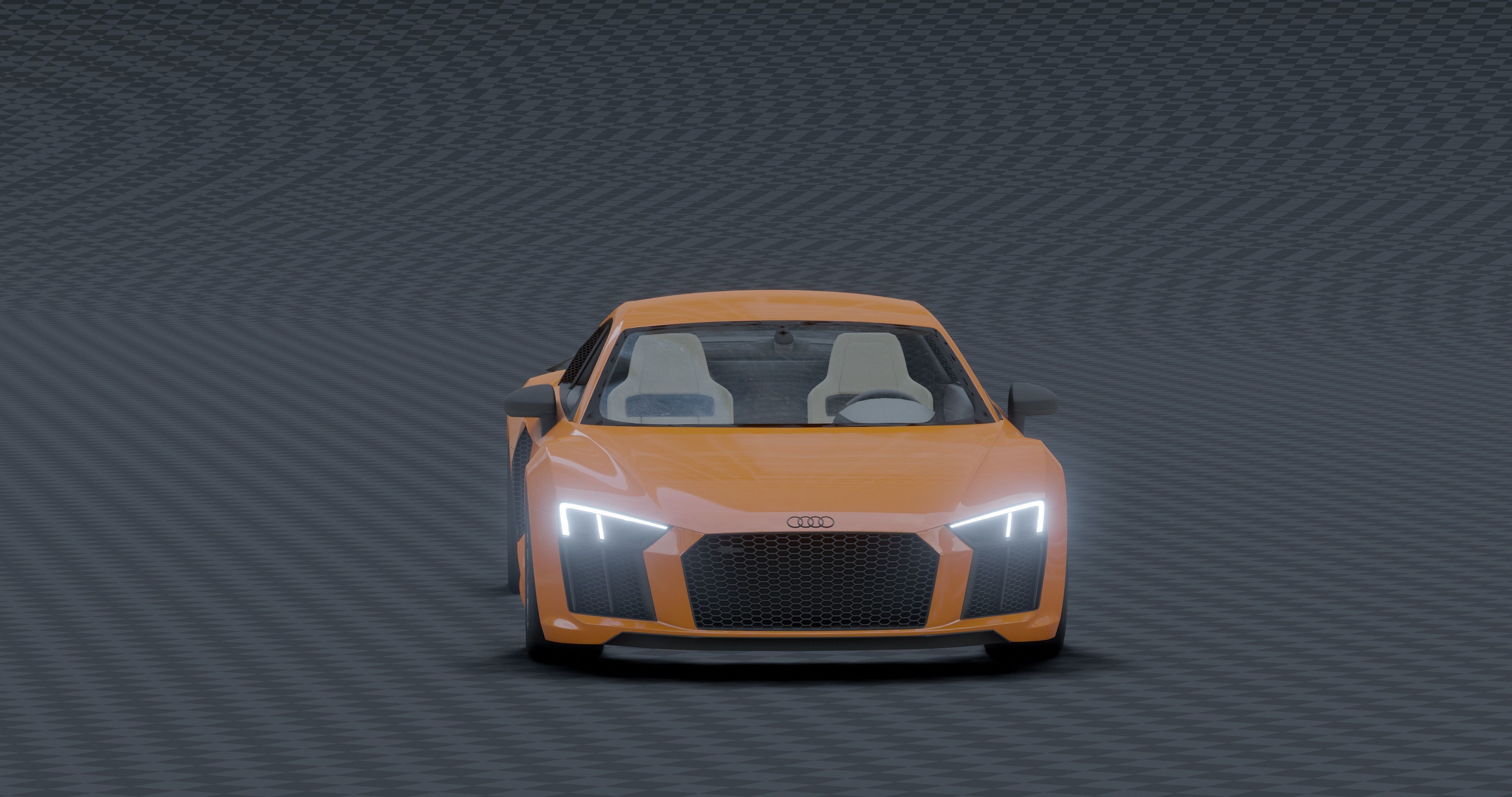 Audi R8 - v10 Low-poly 3D model_2
