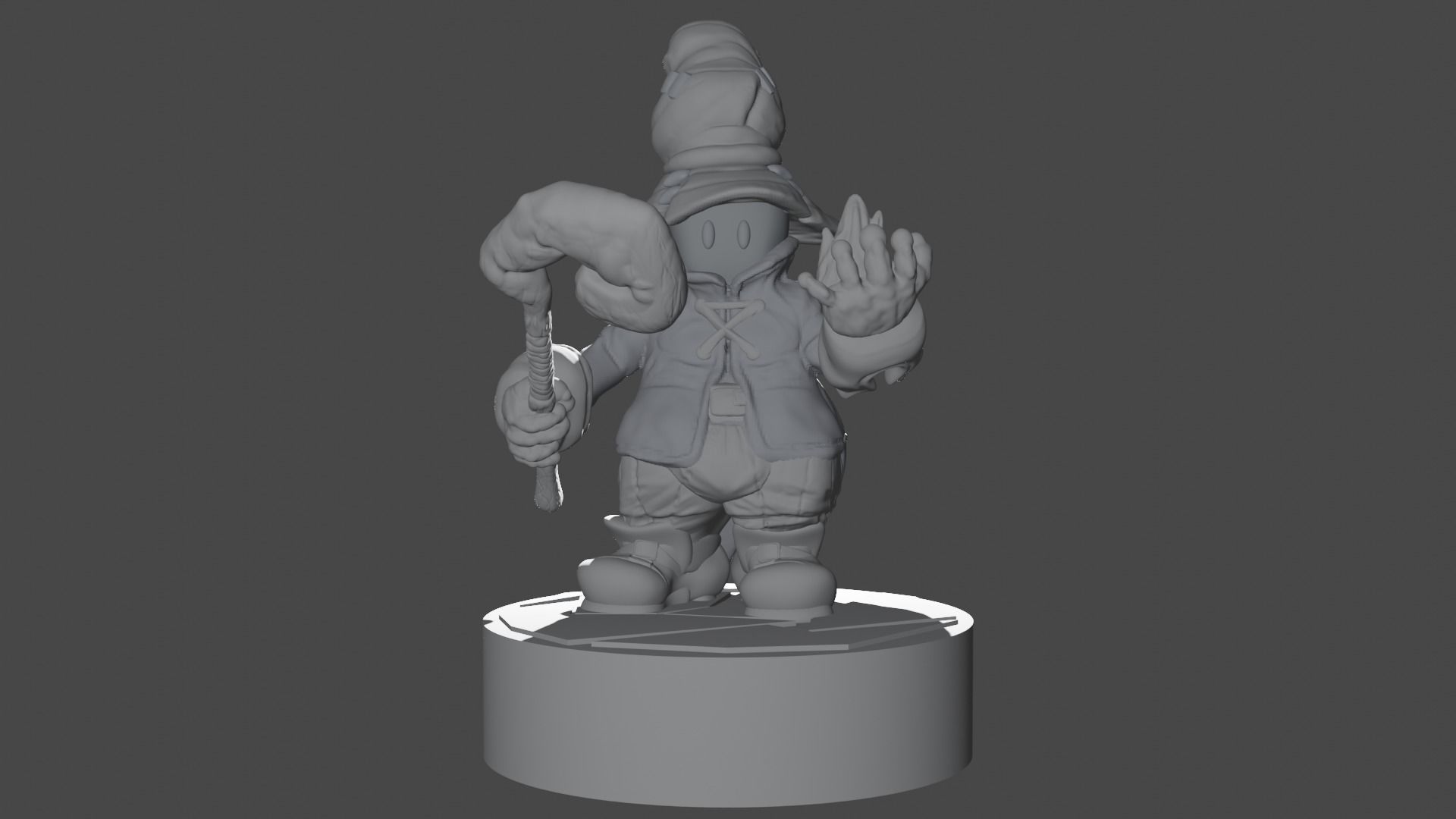 Vivi game final fantasy 9 3D print model_5
