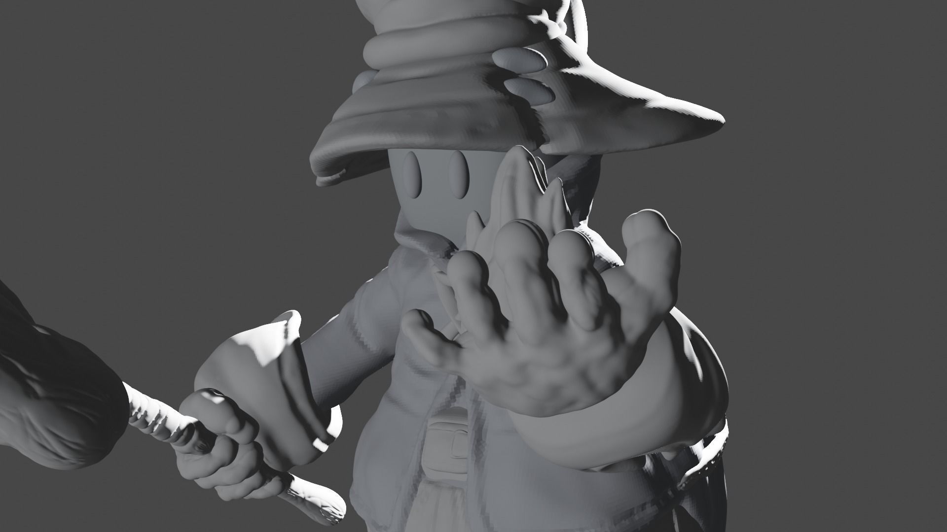 Vivi game final fantasy 9 3D print model_3